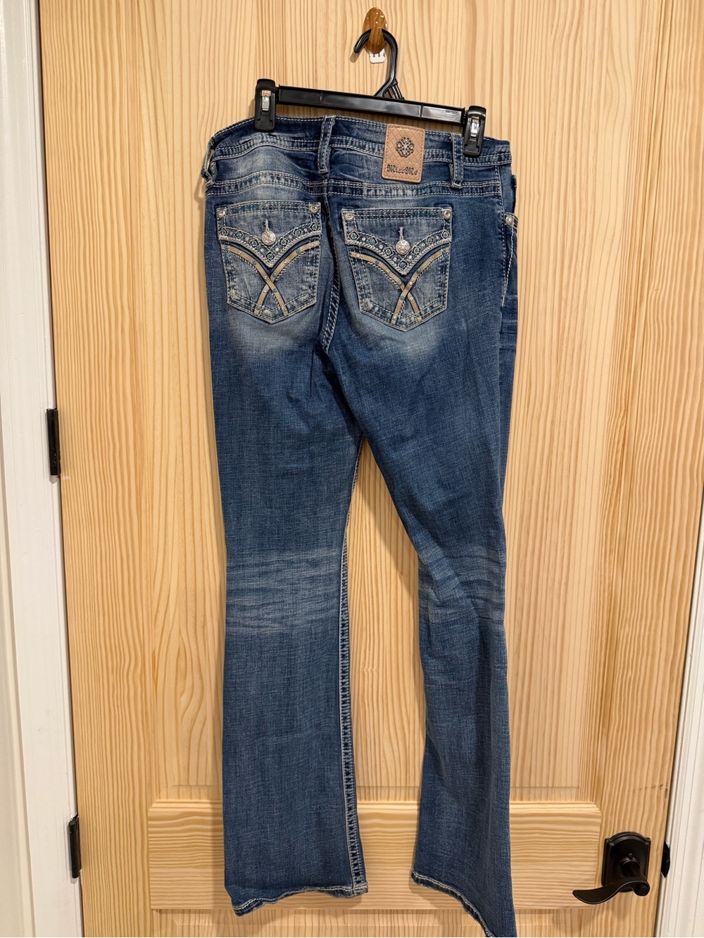 Miss Me Women's Flare Jeans - Dark Blue Wash